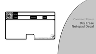 Command Center Dry Erase Notepad Decal